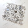 Marble and metal mosaic tiles for bathroom and kitchen floors and walls Bellona Beige