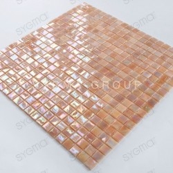 iridescent mosaic floor and wall tiles for bathroom and shower Imperial Rose