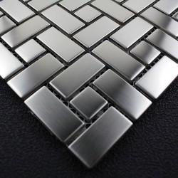 stainless steel tiles backsplash kitchen and bathroom HISA