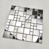 Piastrelle di mosaico a specchio in acciaio inox per cucina e bagno Coretto
