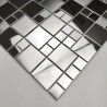 Roestvrij staal spiegel mozaïek tegels voor keuken en badkamer Coretto