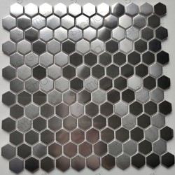 Mosaico hexagonal de aço...