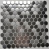Piastrelle di mosaico esagonale in acciaio inox per pareti o pavimenti della cucina Rossini