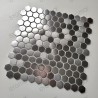Mosaico hexagonal de acero inoxidable para paredes o suelos de cocina Rossini