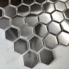 Stainless steel hexagonal mosaic tile for kitchen wall or floor Rossini