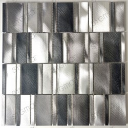 Carrelage metal aluminium credence cuisine salle de bain Celeste