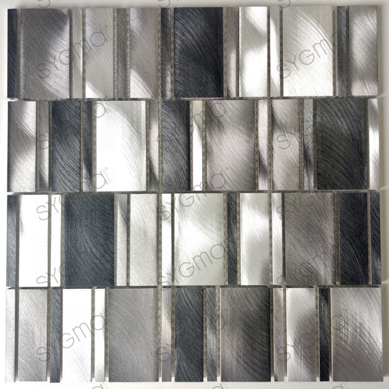 Metal aluminum backsplash kitchen bathroom tiles Celeste