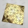 Mosaico metálico dourado para cozinha ou casa de banho de aço inoxidável DALIA
