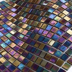 Mosaique de verre carrelage sol ou mur salle de bains et cuisine Imperial Persan