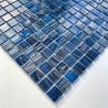 Carrelage mosaique de verre pour salle de bain Plaza Bleu Azur