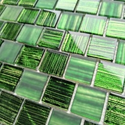 Telha de vidro banheiro de mosaico e cozinha modelo Drio Vert