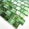 Glasfliesen Mosaik Badezimmer und Küche Modell Drio Vert