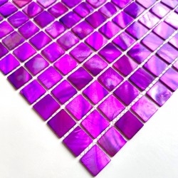 Tiling and mosaic in mother of pearl for floor and wall model NACARAT VIOLET