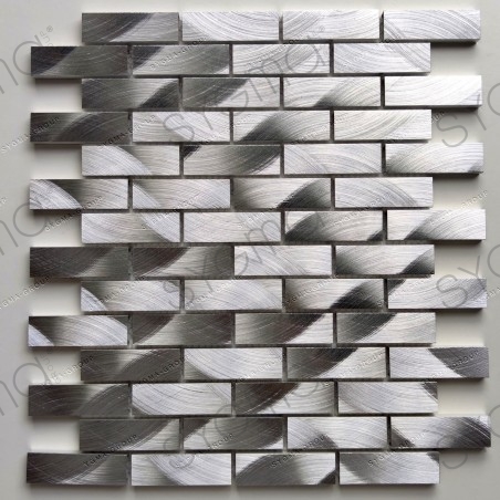 tegel mozaiek wand aluminium Atom