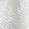Mosaico de vidro para parede e chão modelo Imperial Blanc