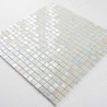 Mosaico de vidro para parede e chão modelo Imperial Blanc