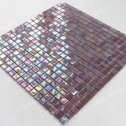Glass mosaic for shower and bathroom model IMPERIAL VIOLET