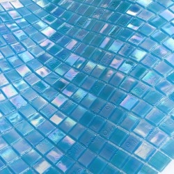 piastrelle di vetro mosaico blu per il bagno modello IMPERIAL BLEU
