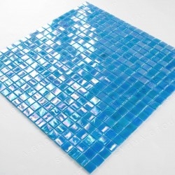 Azulejos de mosaico de vidrio para el baño modelo IMPERIAL BLEU