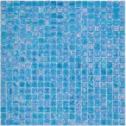 Azulejos de mosaico azul de vidrio para el baño modelo IMPERIAL BLEU