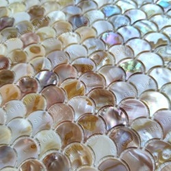 Azulejos de mosaico de nácar natural para suelo o pared modelo SILENE