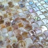 Natural mother of pearl shell mosaic tiles for floor or wall model SILENE
