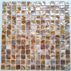 Mother of pearl floor and wall mosaic tiles model Nacarat Naturel