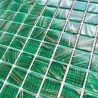 Green glass tile and mosaic for bathroom and shower model PLAZA EMERAUDE