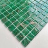Mosaique verte Pâte de verre salle de bain et douche modele PLAZA EMERAUDE