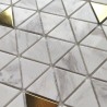Tiles and mosaics in stone and metal for floor or wall VOLO
