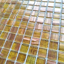 Glass mosaic for shower and bathroom model PLAZA OCRE