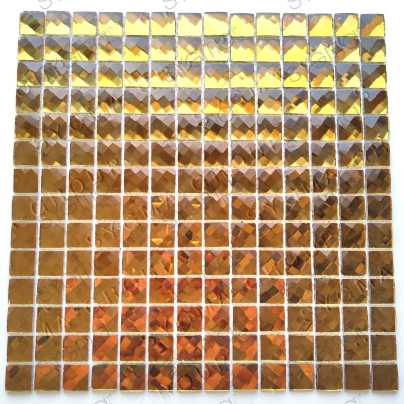 3D diamond effect glass mosaic tiles for wall model ADAMA OR