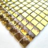 Carreaux mosaïque de verre 3D effet diamant pour mur modele ADAMA OR