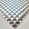 Carrelage mosaique en verre effet diamant modele ADAMA ARGENT