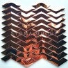 Mosaic copper steel tile metal for kitchen wall and bathroom VERNET