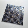 Schillernde schwarze Mosaikfliese für Küchenwand oder Badezimmer Modell YAKO