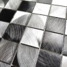 tile kitchen backsplash aluminum wall mosaic model CARSON GRIS