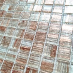 Carrelage mosaique en verre pour sol et mur modele PLAZA LIN