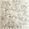 Mother of pearl bathroom tiles for floor and wall Silene Blanc