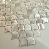 Mother of pearl bathroom tiles for floor and wall Silene Blanc