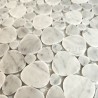 Carrelage galets en marbre sol et mur douche NEOM