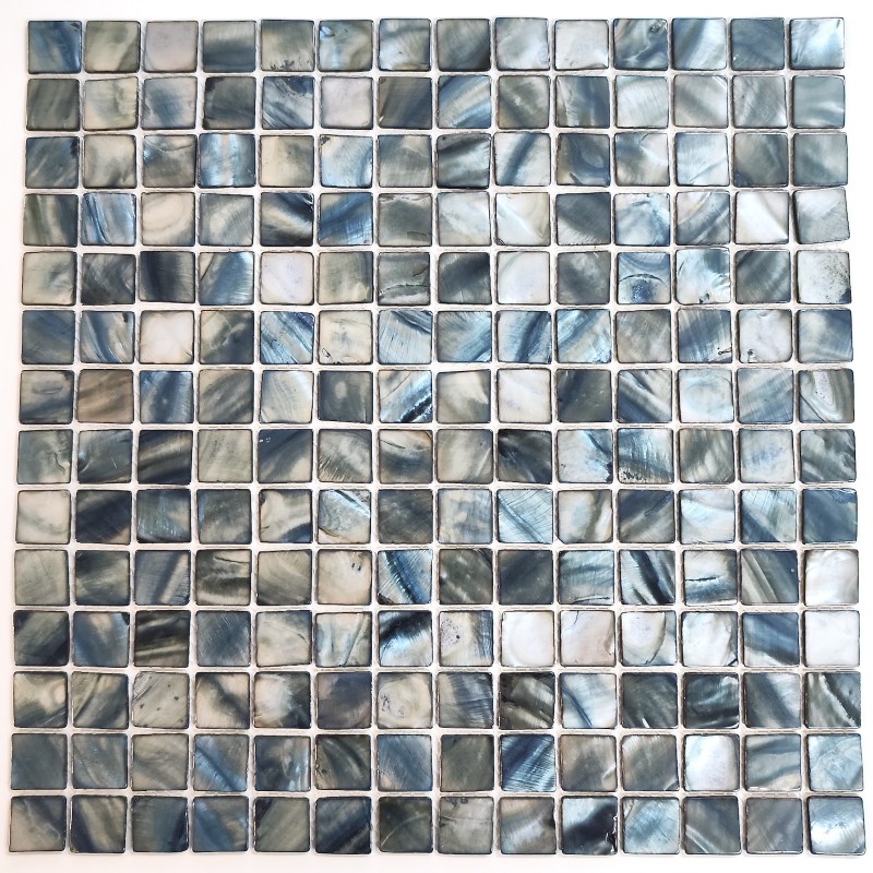 mosaic tile in mother of pearl for bathroom and shower Nacarat Gris