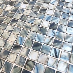 mosaico e azulejo em nácar para banheiro e chuveiro Nacarat Gris
