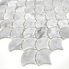 Mosaico de mármol blanco pavimento y revestimiento modelo TIMPA