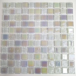 white glass tile mosaic for...