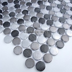 aluminium mosaic tiles kitchen ma-cir-gri
