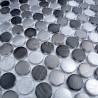 mosaico alluminio spazzolato metallo cucina ma-cir-gri