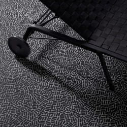 Mosaico de mármore para chão e parede modelo Forio Noir