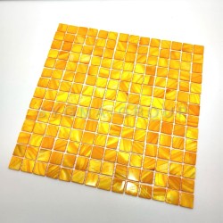 Premium Nacarat Gold wall mosaic backsplash for elegant kitchen