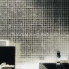 Silberne Badezimmer Wandfliesen Hedra Argent aus Glas mit modernem Design